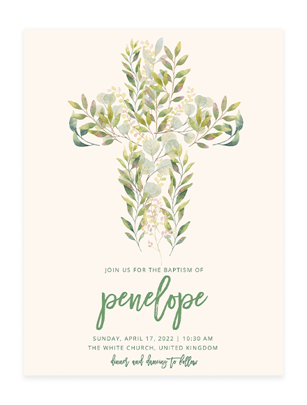 Cross Floral 1